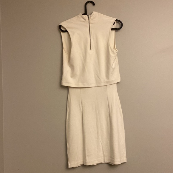 French Connection Ivory Layered Sleeveless Mini Dress Women’s size 4 - Picture 2 of 7
